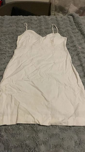 Robe blanche en lin Etam