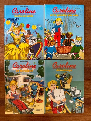 Livres Caroline invite ses amis déménage robot Titus galette des rois album