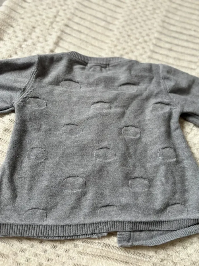 Cardigan fille gris 23 mois - photo numéro 3