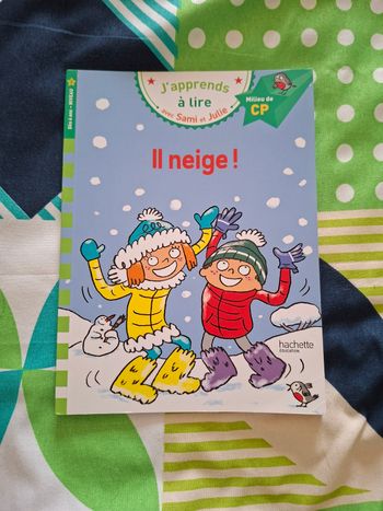 Livre enfant j’apprends à lire avec Sami et Julie il neige !