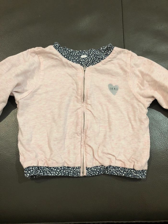 Gilet/ bombers réversible Ikks 18 mois - photo numéro 7