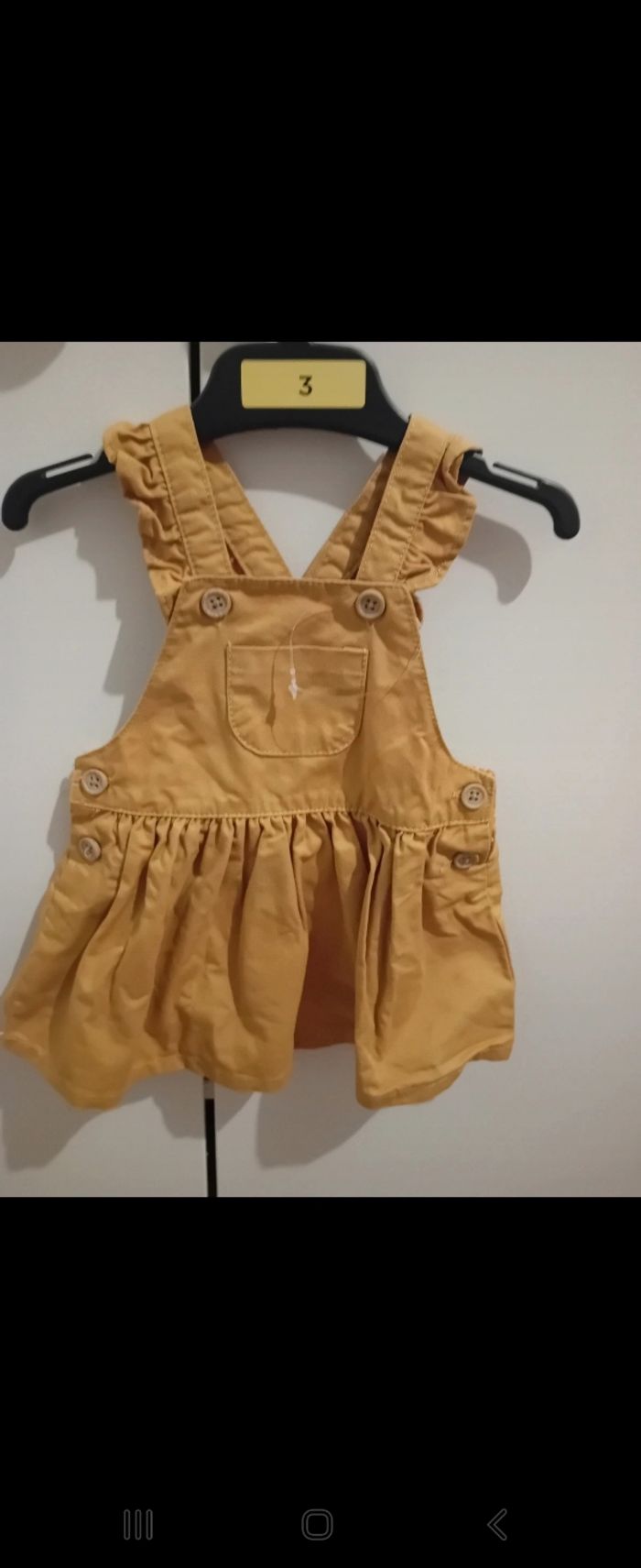 Robe bebe moutardes