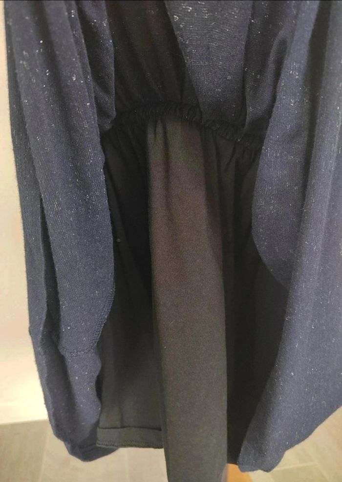 25 € Robe Ikks bleu marine effet pailletée 8 ans - photo numéro 4