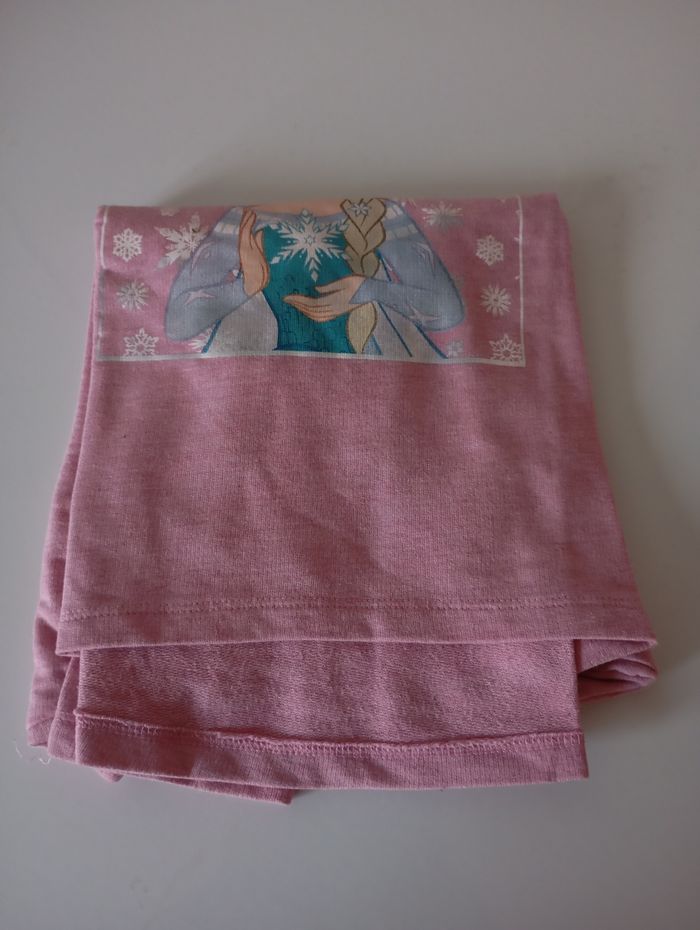 Pull sweat ,8 ans, ,coton polyester rose ,argenté et motif Elsa ,Reine des neiges. Disney . Parfait état . - photo numéro 6