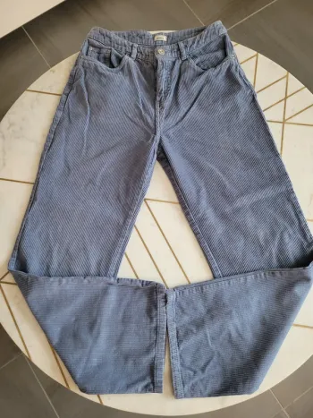 Pantalon effet velours bleu Pimkie taille 36