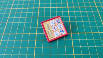 Panneau rouge 30238830 pièce détachée Playmobil 5433 Famille avec piscine et plongeoir #B55