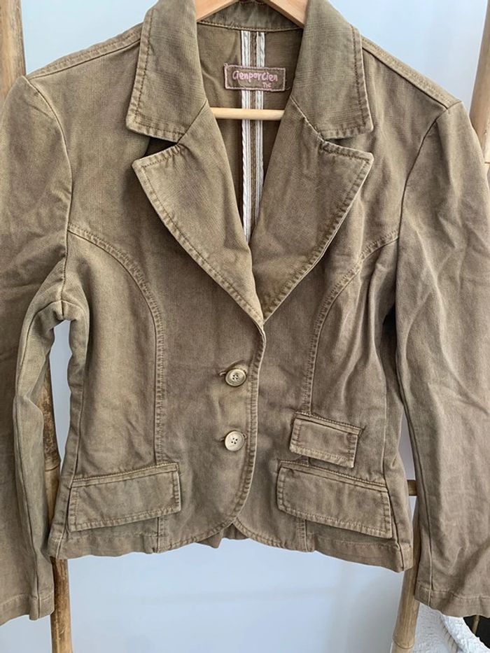 vetements d'exterieur sans marque marron et kaki taille M - photo numéro 2