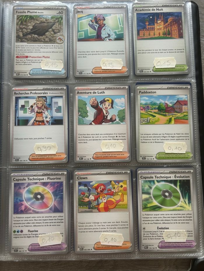 Carte Pokémon dresseur /objet