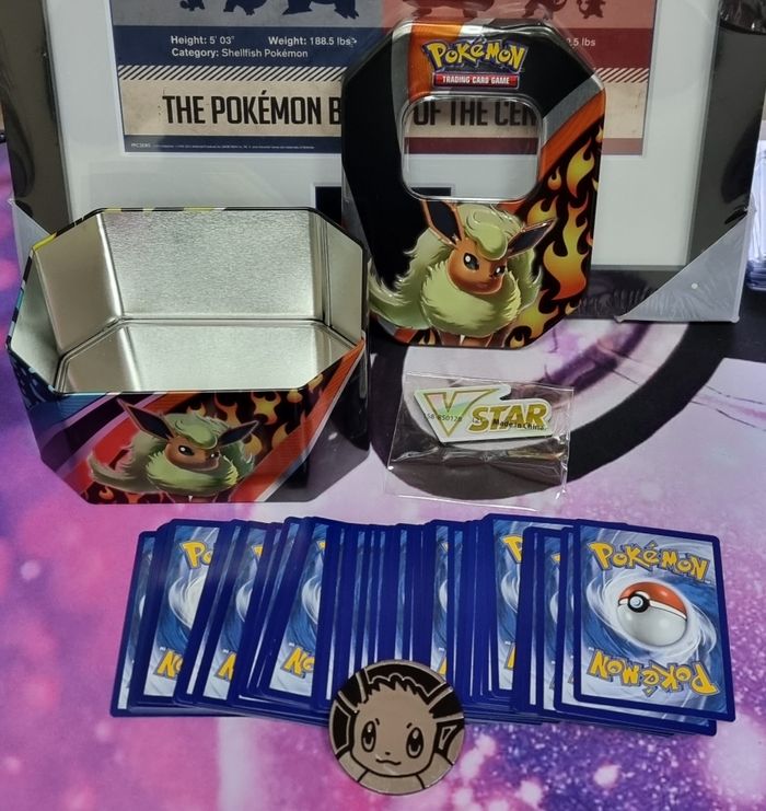 Boite Pokebox vide de rangement Pyroli avec 50 cartes sans double