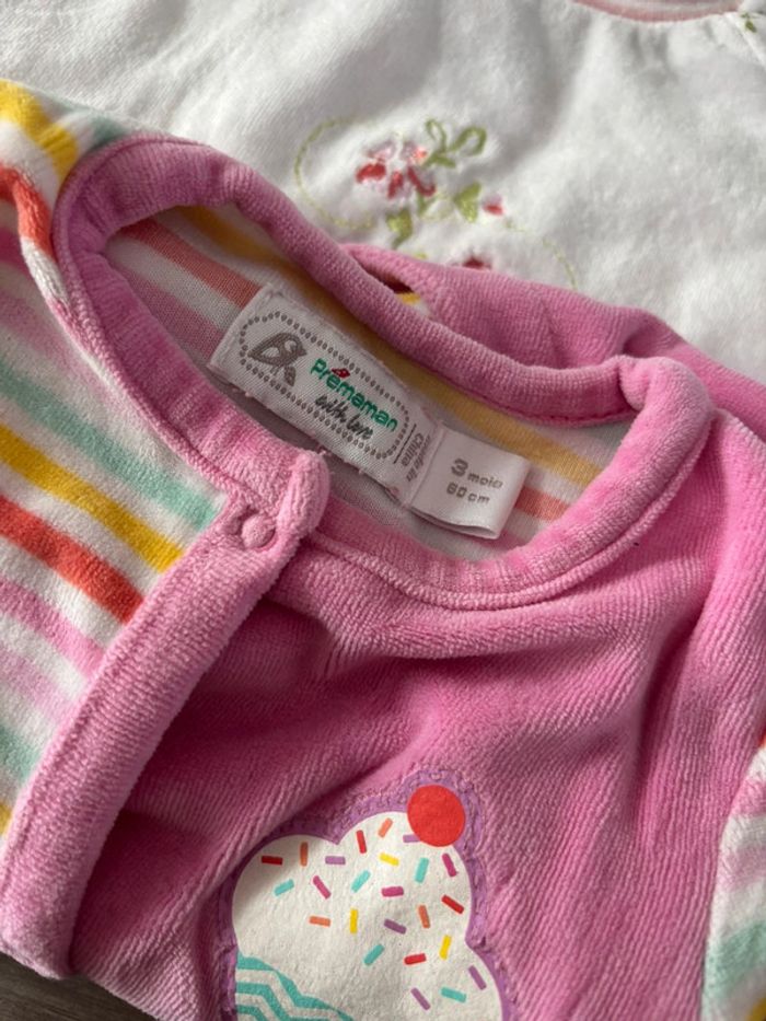 Lot pyjamas fille 3 mois - photo numéro 5
