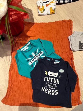 T-shirt manche longue 3mois Gémo