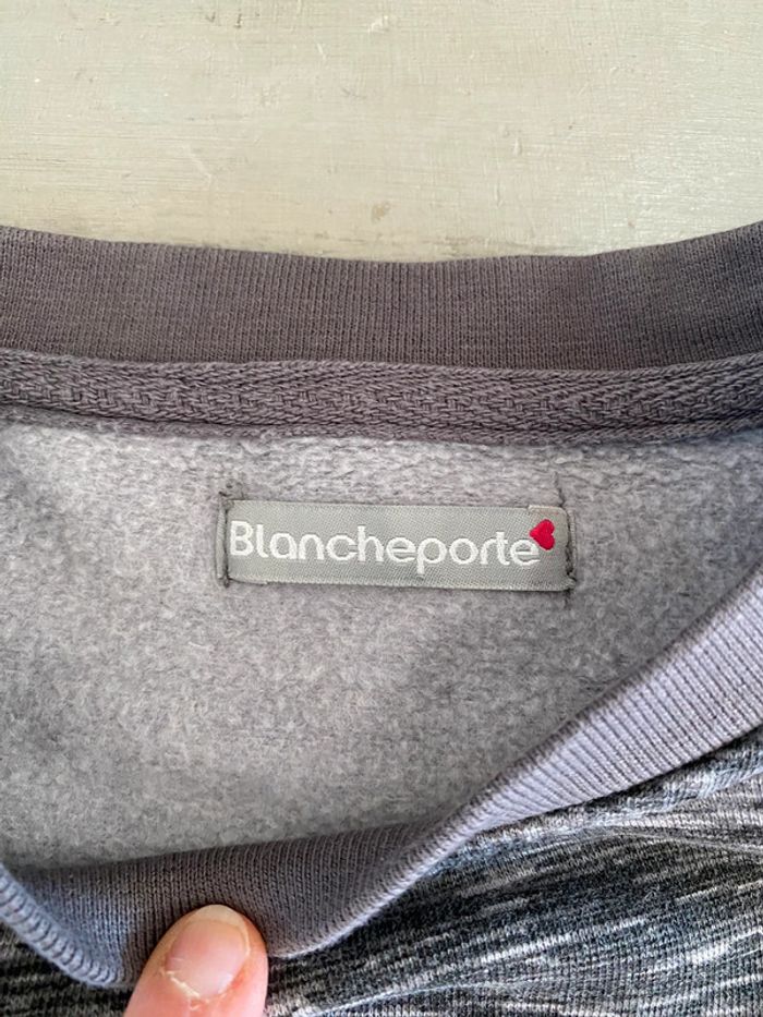 Sweat Blanche Porte gris taille 34/36 - photo numéro 7
