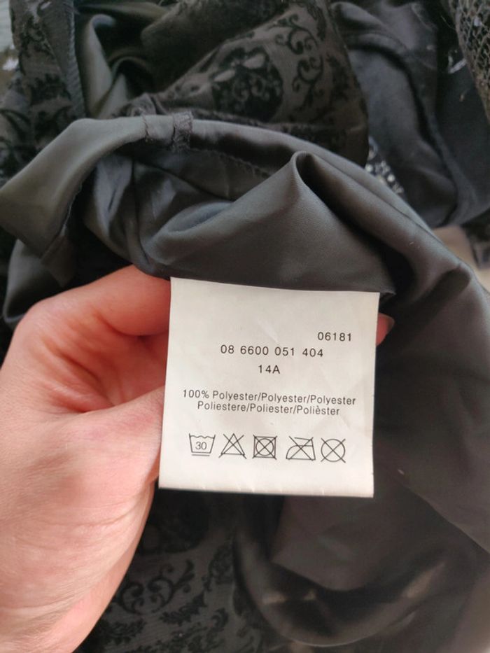 Robe de bal robe de soirée taille 14 ans à bretelles sequins et têtes de mort - photo numéro 8