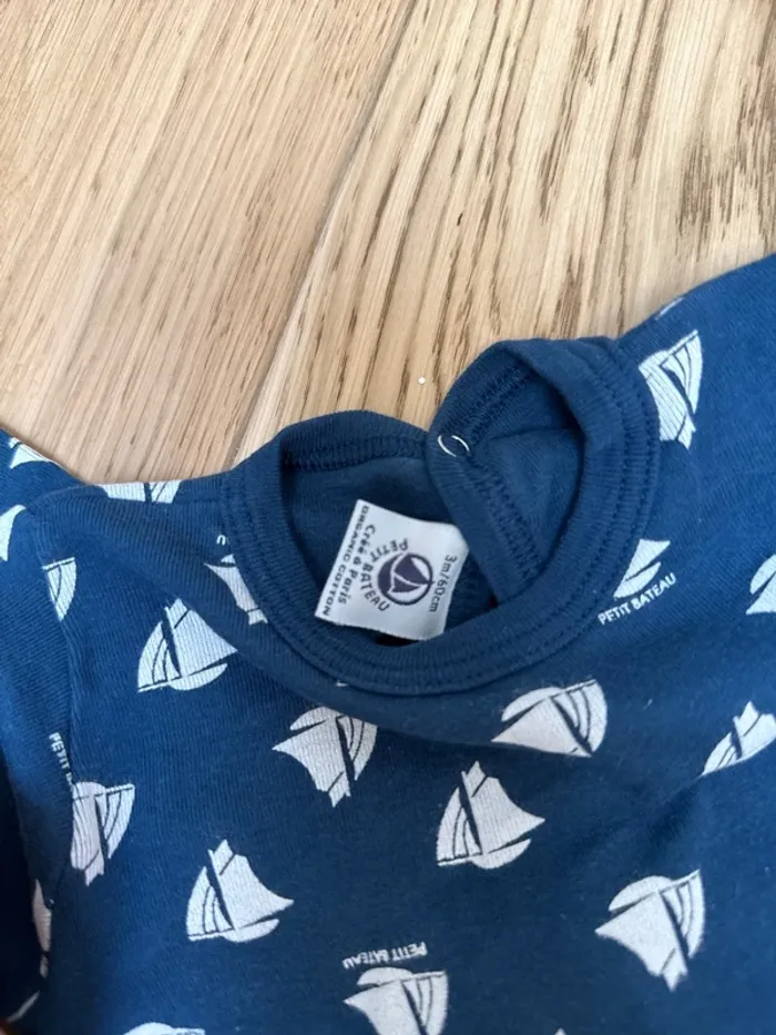 pyjama en coton petit bateau 3 mois - photo numéro 3