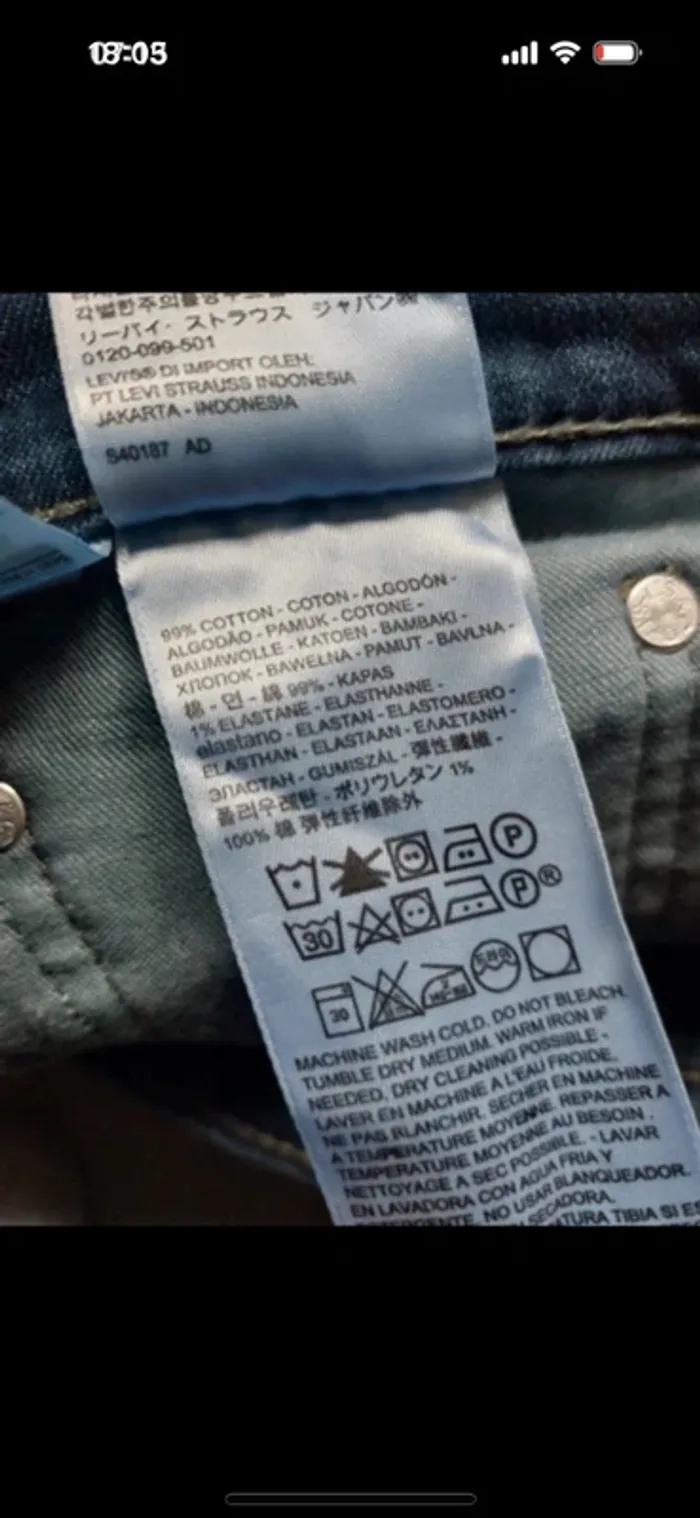 Jeans Levi's 511 taille W31 L30 - photo numéro 8