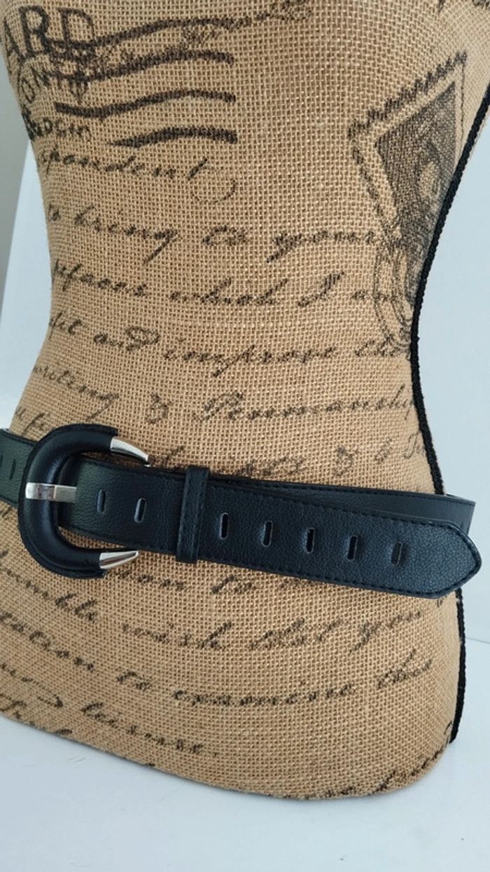 Ceinture noire 90 cm femme - photo numéro 5