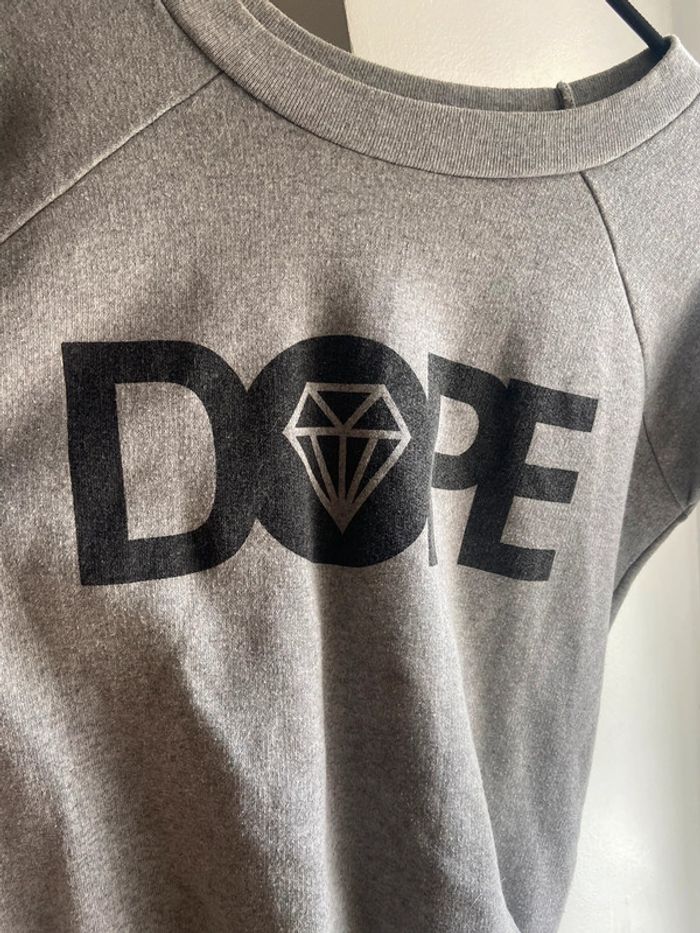 Sweat DOPE gris et noir - photo numéro 4