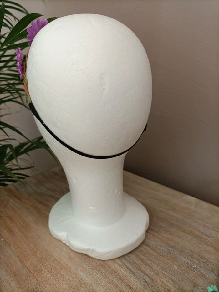 Lot de 7 bandeaux cheveux élastiques Fleurs - photo numéro 9