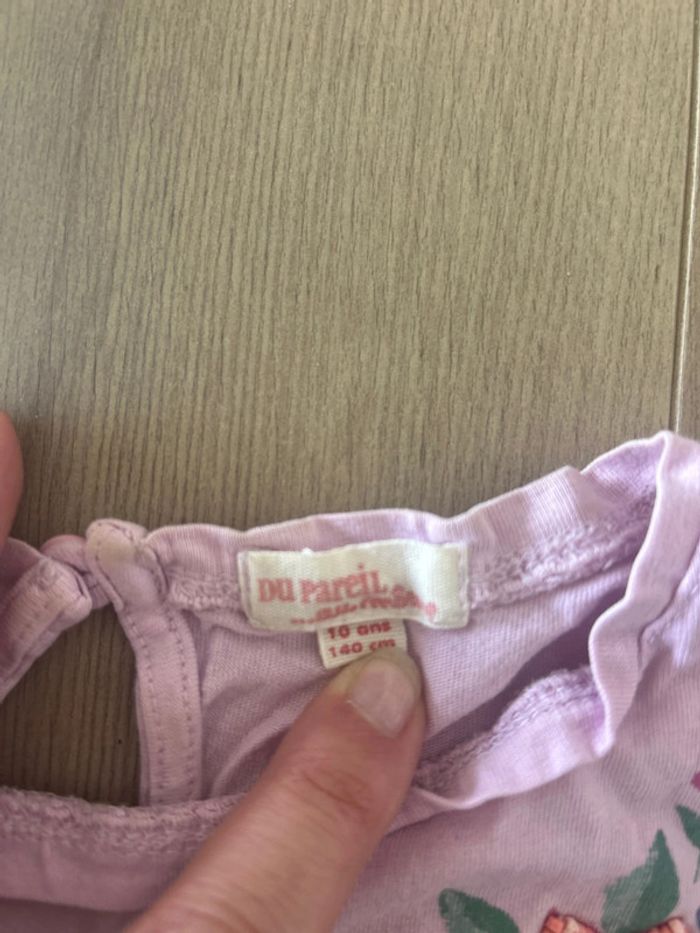 T-shirt DPAM rose taille 10 ans - photo numéro 2