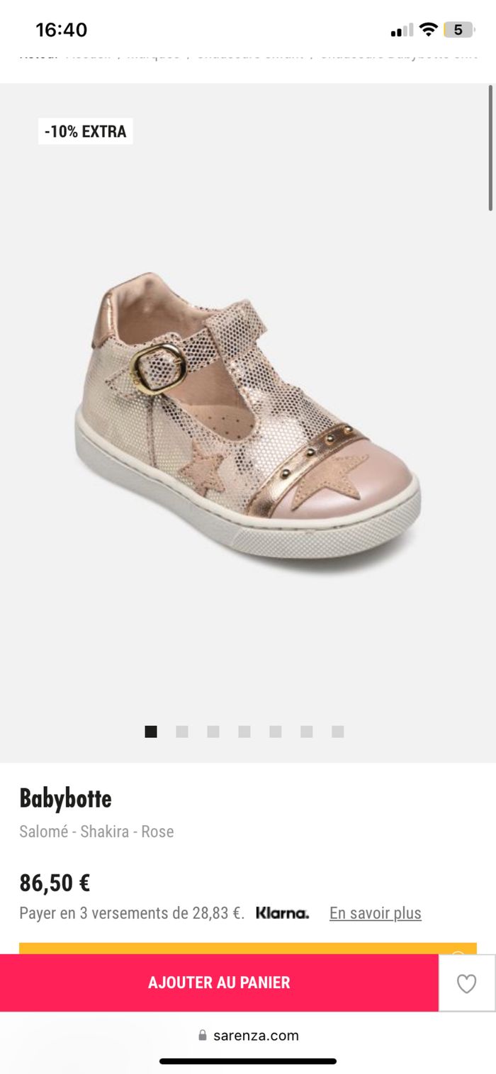 Ballerines rose cuir - photo numéro 6