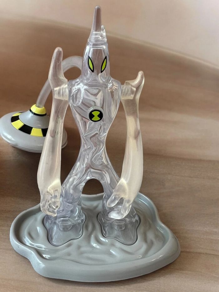 Bandai 2008 Ben 10 Alien Force Rare Deluxe Alien Goop complet avec le Glibber + socle environ 11cm - photo numéro 9