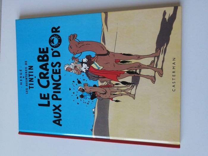 BD les aventures de tintin - le crabe aux pinces d'or