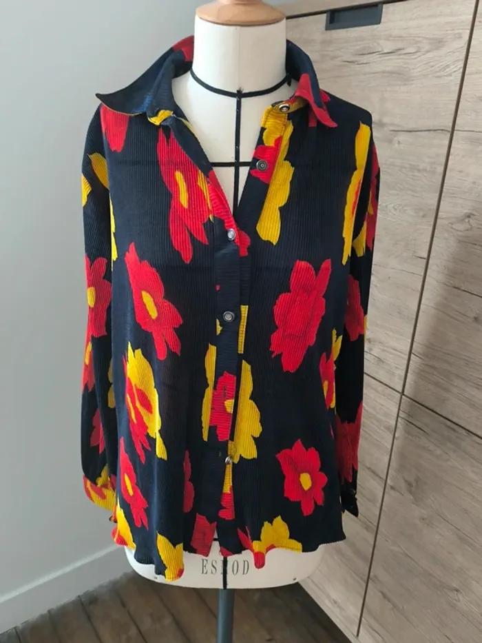 Chemise très colorée vintage