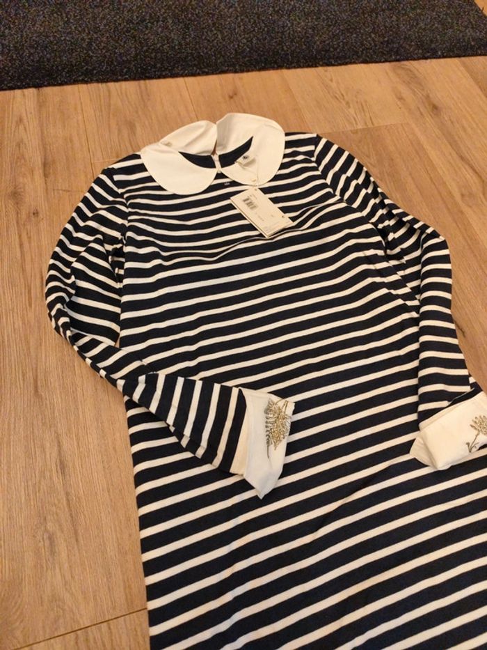 Robe marinière Petit Bateau femme XS collab Deyrolle neuve - photo numéro 2