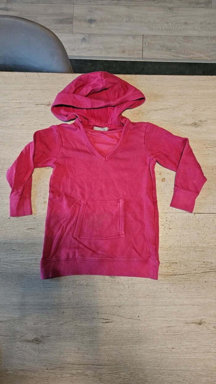 Tunique fushia à manches longues et capuche, 3 Suisse, 114 (5/6 ans) - photo numéro 2