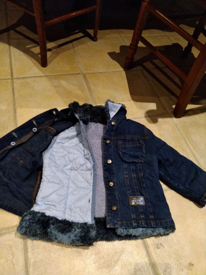 Manteau ou/et veste en jeans fille 2 en 1, mayoral, 4 ans - photo numéro 3