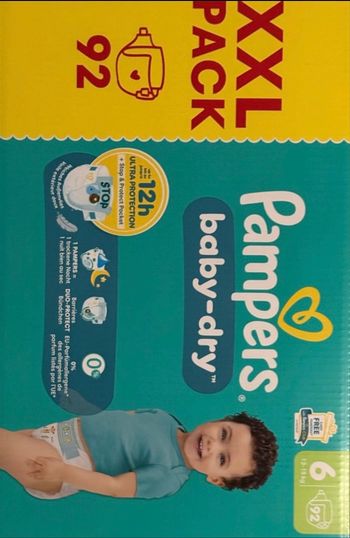Couches Pampers taille 6