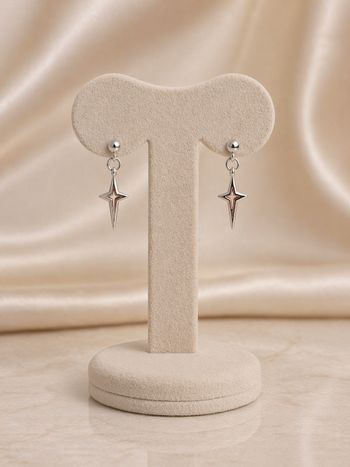 Boucles d'oreilles étoiles argentées ✨