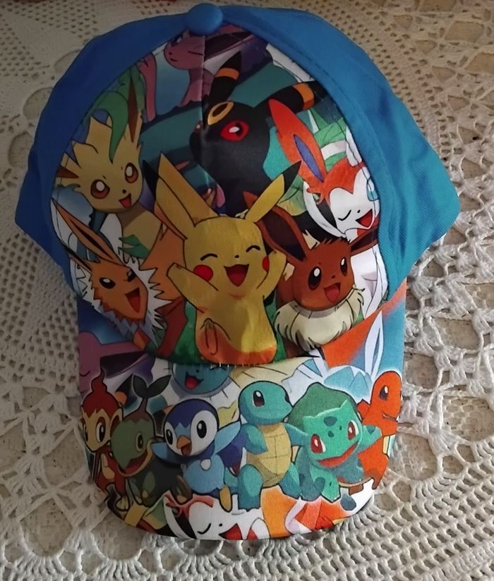 Casquette pokemon avec personnages - Taille unique