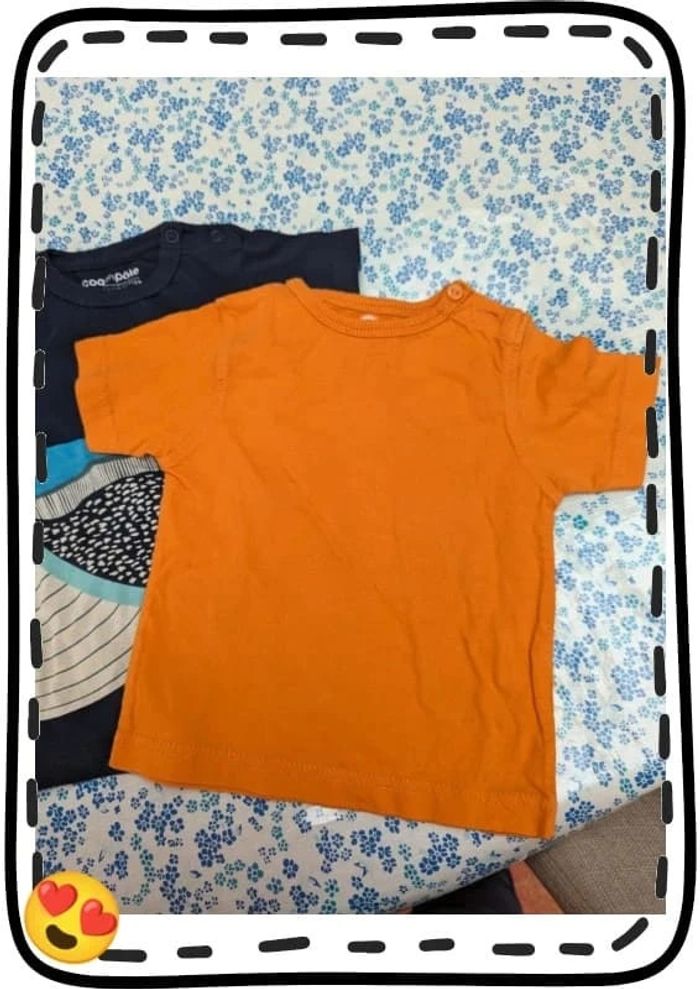 Tee-shirt 12 mois Coq en pâte + 1 tee-shirt offert - photo numéro 4