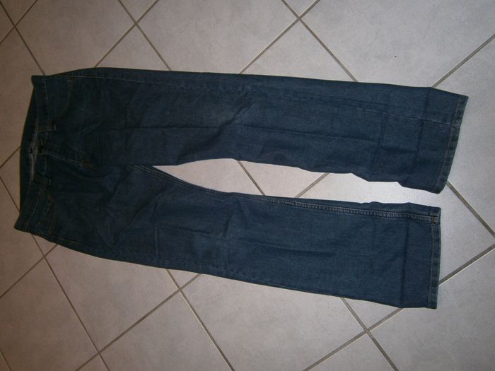 Jeans bleu à boutons Taille XL - photo numéro 4