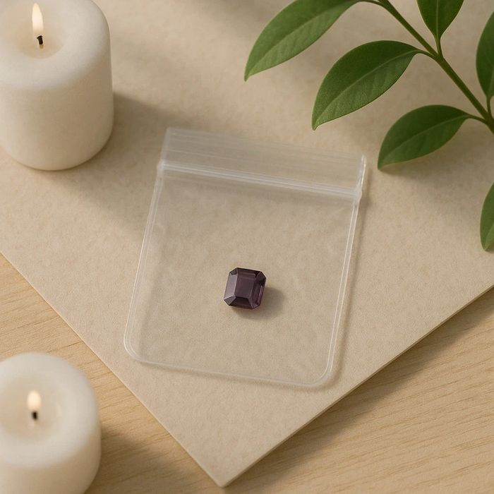 Saphir Violet Naturel 0,94 ct avec Certificat - pierre précieuse origine Sri Lanka