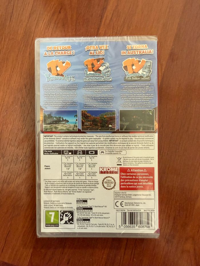 TY the Tasmanian Tiger Bush Rescue Bundle Jeu Nintendo Switch NEUF sous blister - photo numéro 2