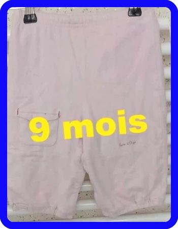 Pantalon  rose  Sucre  D'Orge  Taille  9  mois