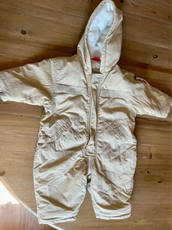 Combinaison mixte beige