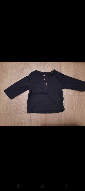 Tee shirt manches longues garcon 1 mois kiabi