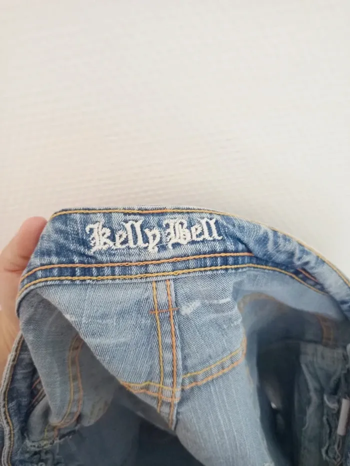 Short en jeans taille basse femme - photo numéro 4