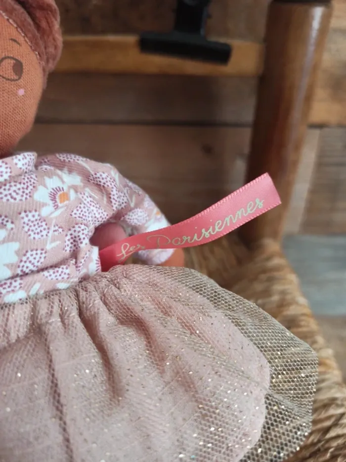 Peluche poupée les Parisiennes moulin roty tbe - photo numéro 4