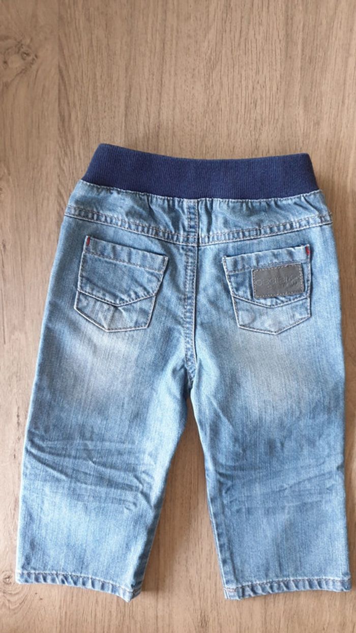 Jeans bébé garçon, taille élastique, taille 12 mois, Obaïbi - photo numéro 4