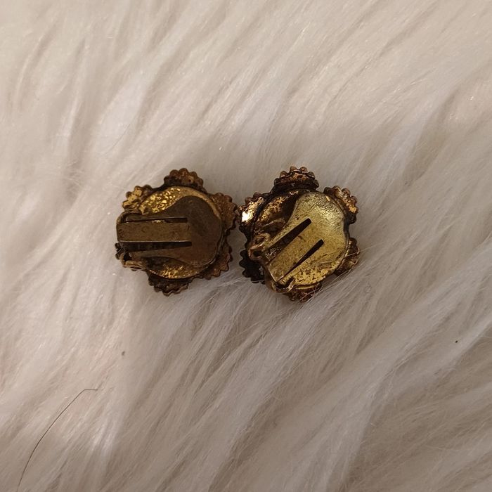 Boucles d'oreilles vintage turquoise - photo numéro 3