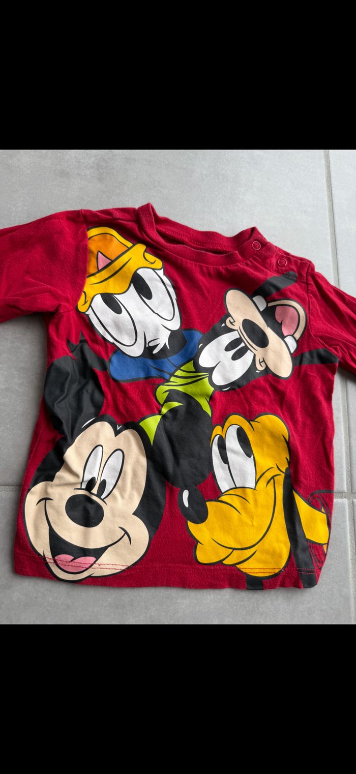 Tee shirt manches longues Disney 18 mois - photo numéro 2