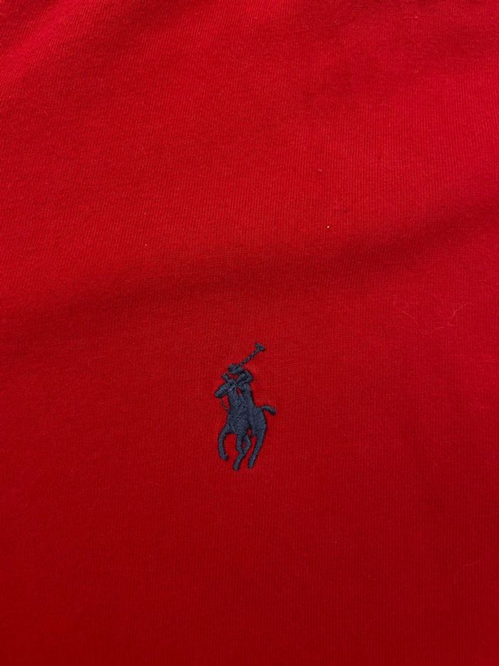 T-shirt Ralph Lauren rouge logo brodé - Taille XXL - photo numéro 3