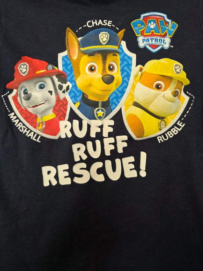 TEE-SHIRT BÉBÉ GARÇON PAW PATROL NICKELEDEON BLEU MARINE TAILLE 3ANS - photo numéro 2