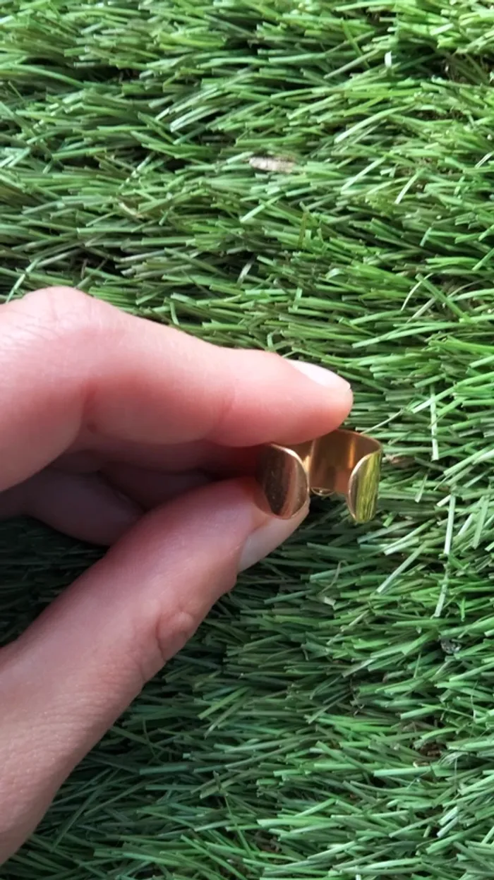 Bague breloque doré - photo numéro 3