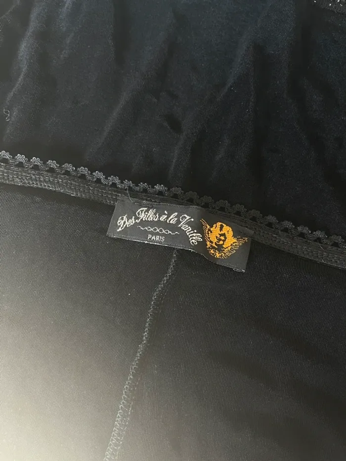 Jupe vintage y2k années 90 noire à paillettes taille S - photo numéro 9