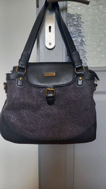 Sac à main noir pailletée